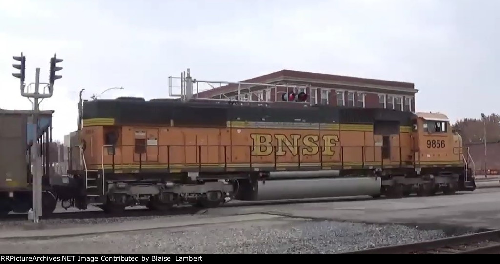 BNSF coal train DPU